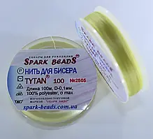 Нитка для бісеру TYTAN 100 №2505. Лимонний світлий 100 м