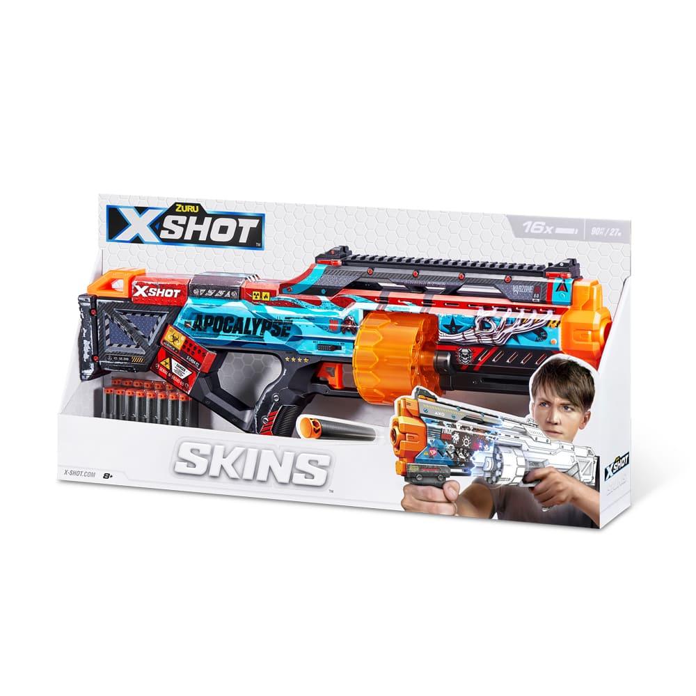 Скорострельный Бластер X-SHOT Skins Last Stand Apocalypse (16 Патронов ...