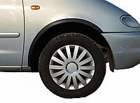 Накладки на арки (2001-2010, 4 шт, черные) для Volkswagen Sharan