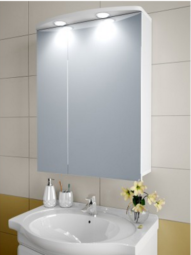 Шкаф зеркальный Garnitur.plus в ванную с LED подсветкой 20SZ (DP-V-200