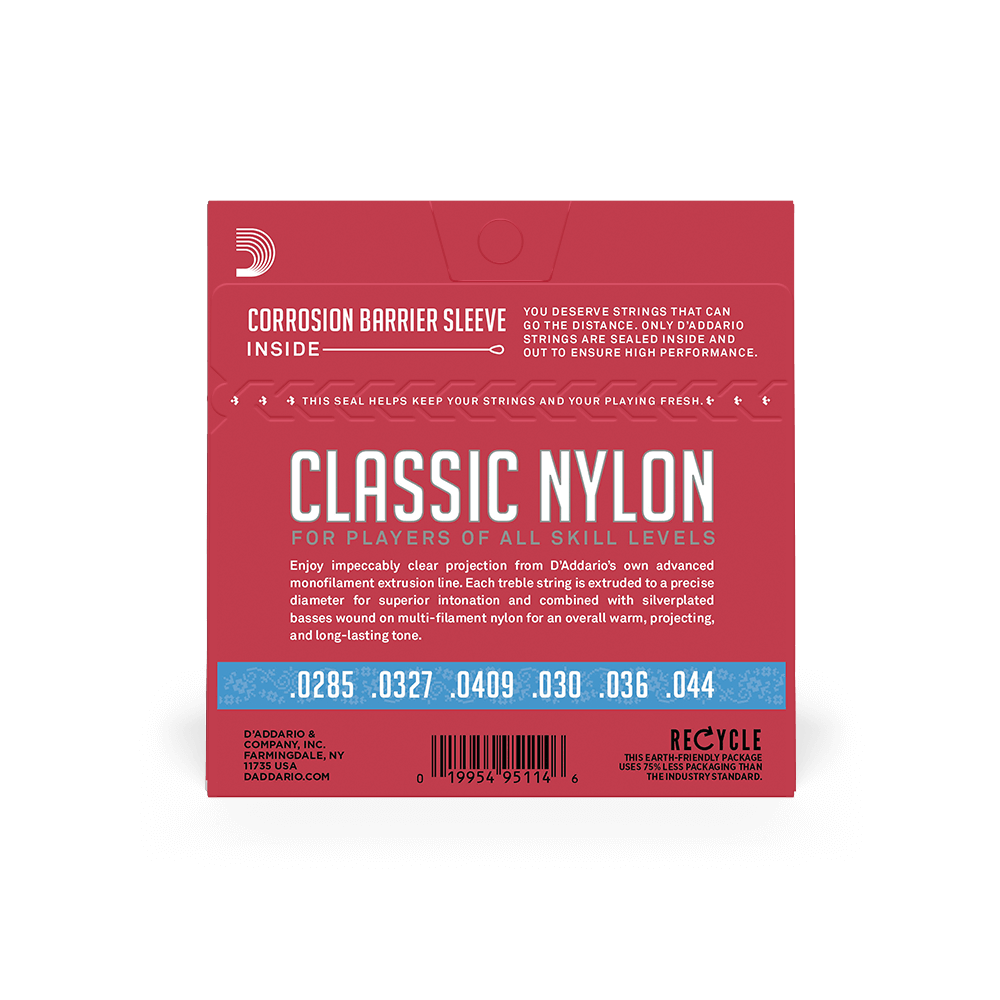 Струны D`ADDARIO EJ27H STUDENT CLASSICS HARD TENSION - фото 3 - id-p265519619