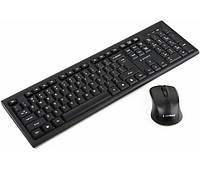 Комплект клавиатура + мышь беспроводной USB Gembird KBS-WM-03-UA черный