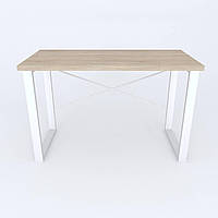 Письменный стол Ferrum-decor Драйв 750x1000x600 Белый металл ДСП Дуб Сонома 32 мм (DRA144) z15-2024