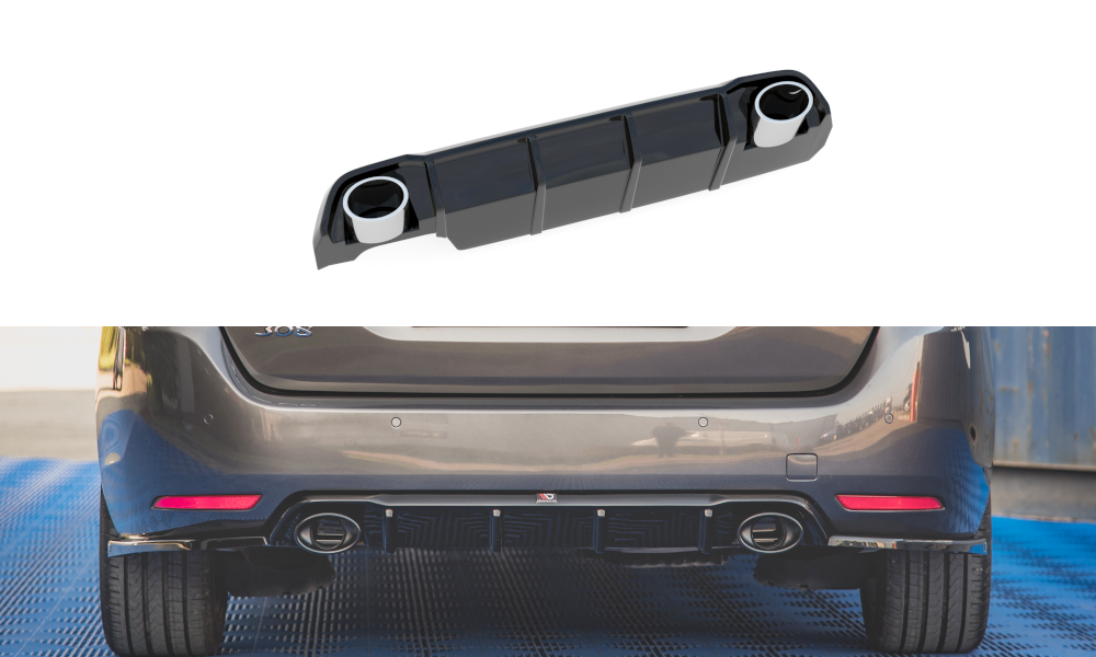 Дифузор Peugeot 308 SW (17-21) тюнінг обвіс спідниця елерон, фото 1