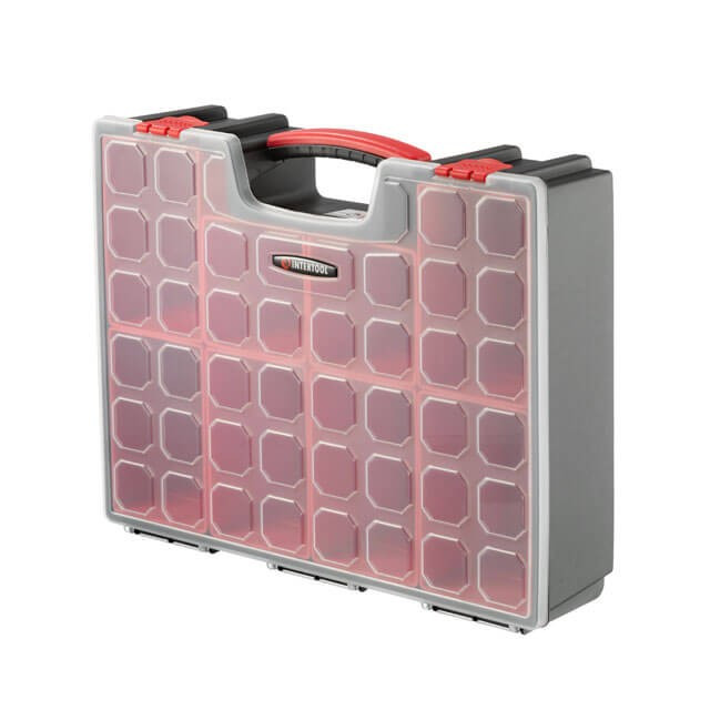 Органайзер 8 відділень, 16" 415*330*110 мм INTERTOOL BX-4034