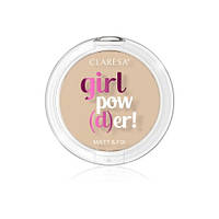 Claresa Пудра для лица, компактная с естественным матовым эффектом GIRL POWDER тон 01 TRANSLUCENT