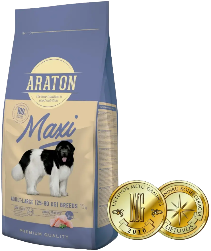 Повноцінний сухий корм для дорослих собак великих порід ARATON MAXI Adult 15 кг
