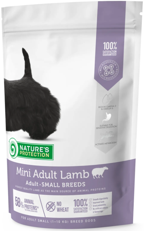 Сухий корм для дорослих собак малих порід з ягням Mini Adult Lamb Small Breeds 500г