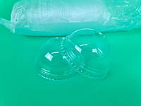 Кришка купольна для склянки з отвором (320,420,) Андрес (50 шт.) одноразова пластикова