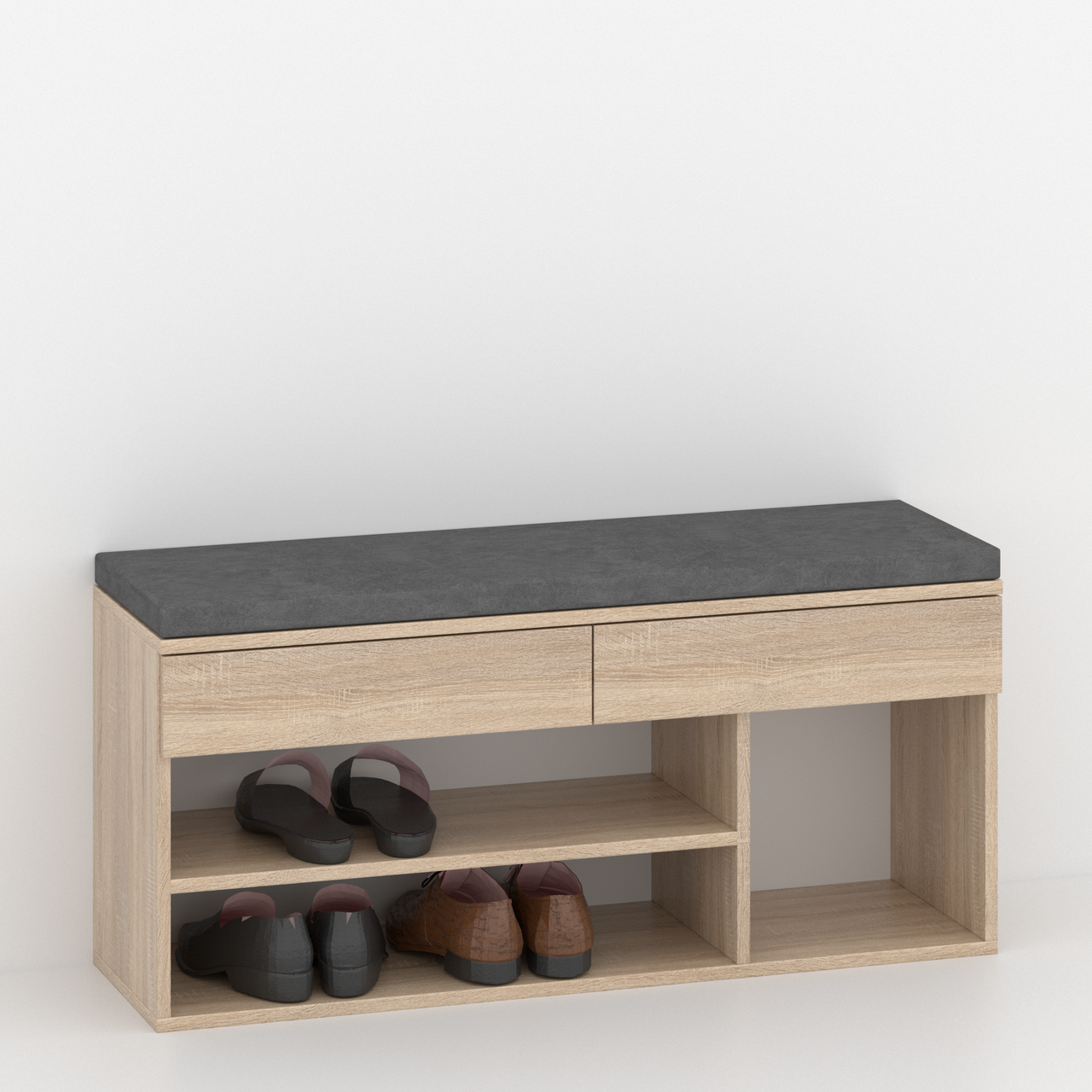 Банкетка в передпокій 480х1036х320 мм Дуб Сонома, фото 1