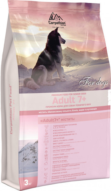 Carpathian Pet Food Adult 7+ Для собак похилого віку (від 7 років) 3 кг