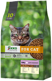 Сухий корм для кошенят «Еко-гранула» 10 кг