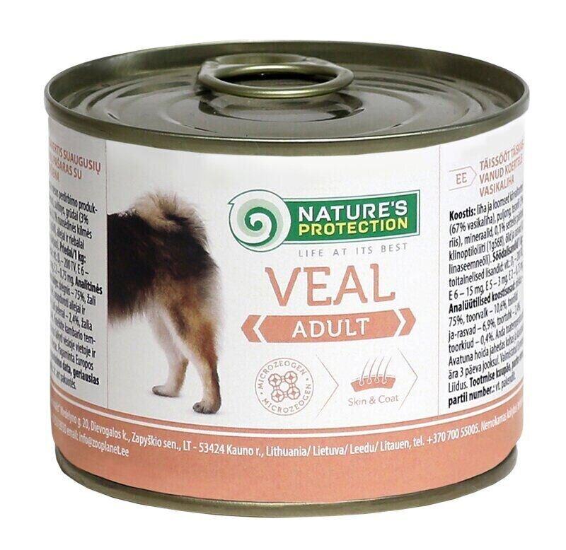 Вологий корм для дорослих усіх порід із телятиною Nature's Protection Adult Veal 200 г