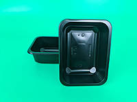 Ланч бокс T-1 187/137/60 черный PP PL (50 шт) полипропиленовый лоток пищевой контейнер (крышка отдельно)