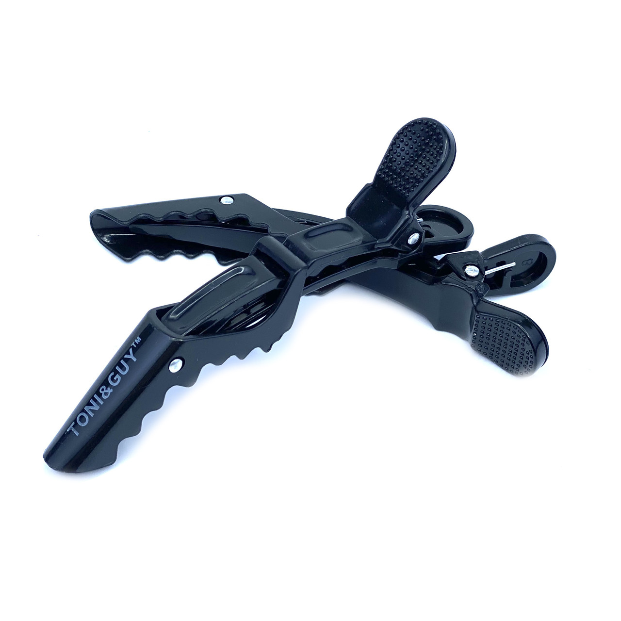 Затискач для волосся Toni&Guy (крокодил) 1 шт, чорний, фото 1