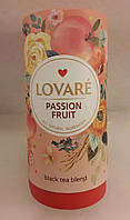 Чай черный с добавками Lovare Passion Fruit Ловаре Фрукт Страсти 80 г тубус