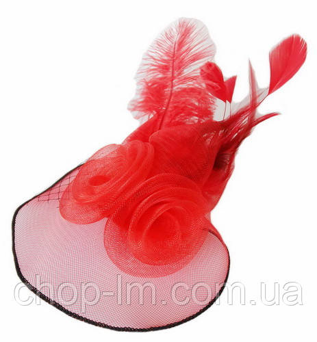 Вуалетка "Ефект" червона