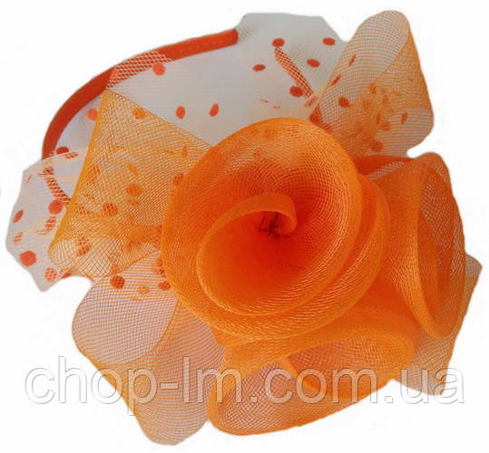 Вуалетка "Квіти" жовтогаряча