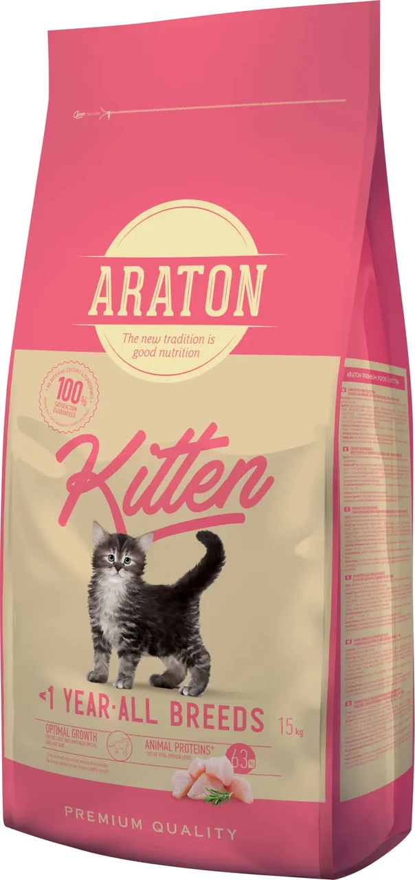 Сухий корм для кошенят ARATON Kitten 15 кг