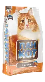 Пан Кот - Курка Повноцінний збалансований корм на основі м'яса курки 10 кг