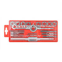 Набір плашок M6-M12 і мітчиків M3-M12 INTERTOOL SD-8020