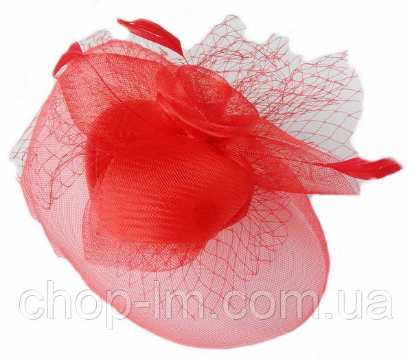 Вуалетка "Встріча" червона