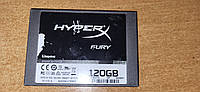 Жесткий диск Винчестер SSD 120 Gb / Гб Kingston HyperX FURY SHFS37A/120G 2.5" SATA3 № 220909363