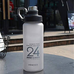 Спортивна пляшка для води 850 мл EL-1240, Сіра / Пляшка для спорту / Місткість для напоїв