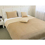 Двостороння декоративна подушка "Velour" Beige 40х40 см. Подушка інтер'єрна маленька, фото 3