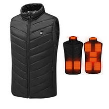 Жилет з підігріванням HeatFashion Electric Heating Vest 3XL (Black)