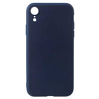 Силиконовый (TPU) чехол Deexe Matte Case для Apple iPhone XR - Dark Blue