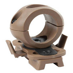 Тактичний тримач для ліхтаря на шолом, каску під рейки ARC, Койот