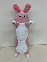 Мягкая игрушка для сна батон заяц обнимашка подушка Розовый 110 см 21208.Топ! .Хит!
