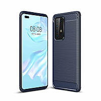 Защитный чехол UniCase Carbon для Huawei P40 Pro - Blue