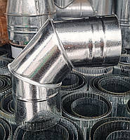 Кут димоходу для буржуйки, кут для димоходу, кут з оцинкованої сталі, кут для вентиляції