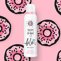 Пенка для душа с ароматом свежего пончика с клубничной начинкой Bilou Tasty donut 200 ml