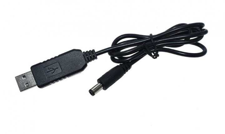 Підвищувальний USB-перетворювач кабель DC 5.5 х 2.1 живлення 5 V у 9V