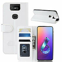 Чехол-книжка Deexe Wallet Style для ASUS Zenfone 6 ZS630KL - White