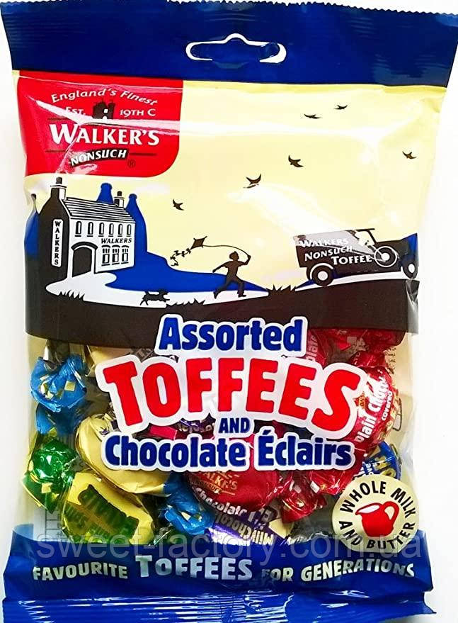 Іриска Walker's Assorted Toffees and Chocolate Eclair 150g
