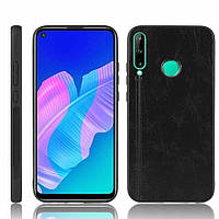 Защитный чехол UniCase Leather Series для Huawei P40 Lite E - Black