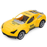 Машинка такси спортивная, размер игрушки 38 см, прочный пластик