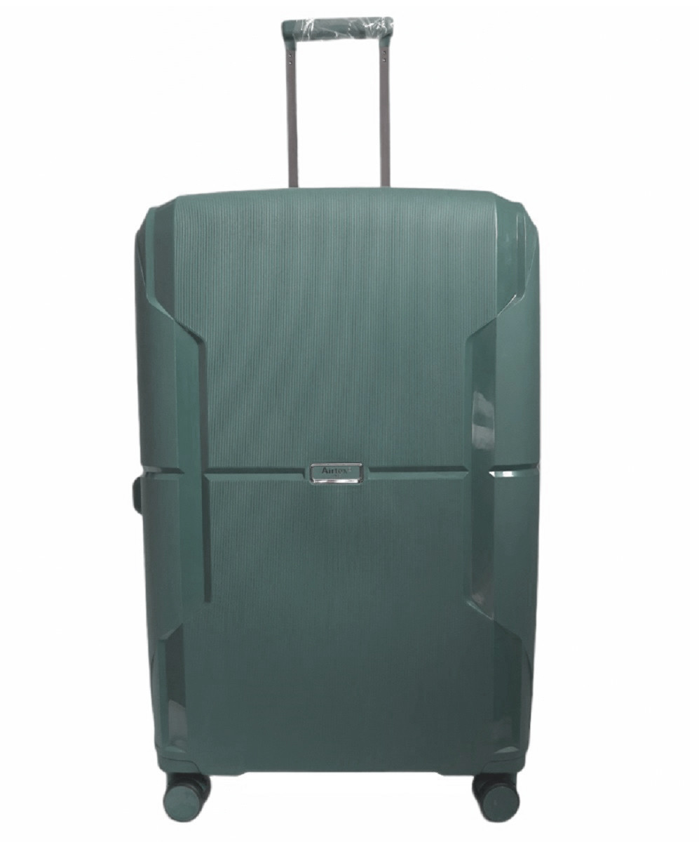 Валіза пластикова AIRTEX 245 велика 77 см бірюзова, фото 1