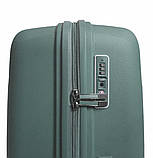 Валіза пластикова AIRTEX 245 велика 77 см бірюзова, фото 6