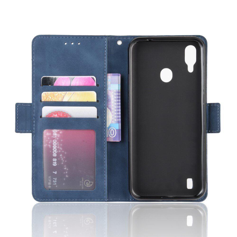 Чехол Deexe Wallet Stand для BlackView A60 Pro - Blue - фото 4 - id-p1717178717