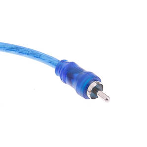 Аудіокабель сплітер перехідник Alitek RCA M (тато) — 2xRCA F (мама), Blue, фото 4