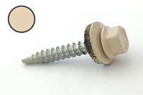 Саморіз покрівельний 4,8*35 DIN 7504K RAL 1015 по дереву (пач 50шт) (колір - слонова кістка світла)