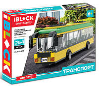 Конструктор Iblock PL-921-377 Автобус желтый (PL-921-377)