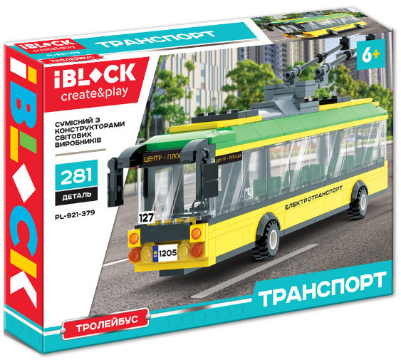Конструктор Iblock PL-921-379 Тролейбус
