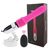 Вібратор із висуванням на пульті з присоском, жіночий вібростимулятор для сексу, інтимні іграшки, фото 8