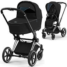 Cybex Priam 4.0 коляска 2 в 1 Sepia Black шасі Chrome Black